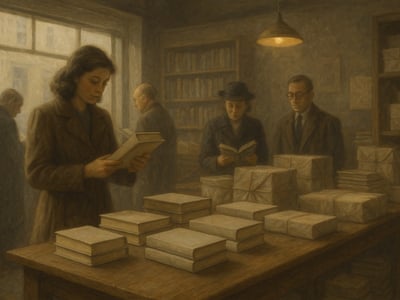 George Orwell, también conocido como Eric Arthur Blair, está vinculado a la publicación de su novela Nineteen Eighty-Four en Londres en 1949.