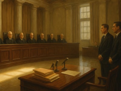 La Cour suprême des États-Unis lors de l’arrêt Miranda v. Arizona, rendu à Washington le 13 juin 1966 sur les droits des personnes interrogées en garde à vue.