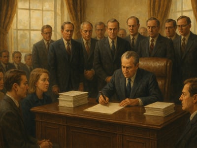 Titolo IX come parte degli Education Amendments del 1972 firmati a Washington, D.C. La legge vietava la discriminazione basata sul sesso nei programmi educativi finanziati a livello federale.