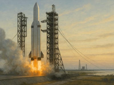 Mars Exploration Rover Opportunity during its 2003 launch phase, associated with NASA's mission from Cape Canaveral to Mars.