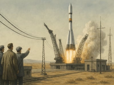 Sovietska sonda Venera 7 po štarte z kozmodrómu Bajkonur smerovala k Venuši v rámci programu Venera.