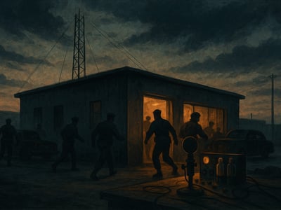 Vysílač v Gliwicích připomínaný v souvislosti s fingovaným útokem SS z 31. srpna 1939. Incident byl vydáván za polské napadení.