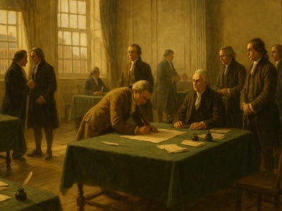Delegati della Convenzione costituzionale a Philadelphia, dove il 17 settembre 1787 fu firmata la proposta di Costituzione degli Stati Uniti.