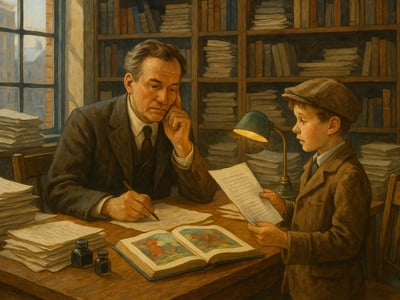 Prima edizione britannica di The Hobbit, pubblicata a Londra da George Allen & Unwin il 21 settembre 1937, con illustrazioni di J.R.R. Tolkien.