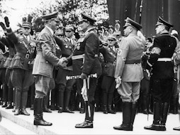 Adolf Hitler speaking at the NSDAP rally in Nuremberg on 12 September 1938, during the escalating crisis over Czechoslovakia and the Sudeten issue.